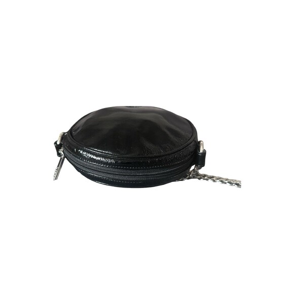 Hobo Deb Round  Bag Crossbody Black Patent Leather - Picture 5 of 15